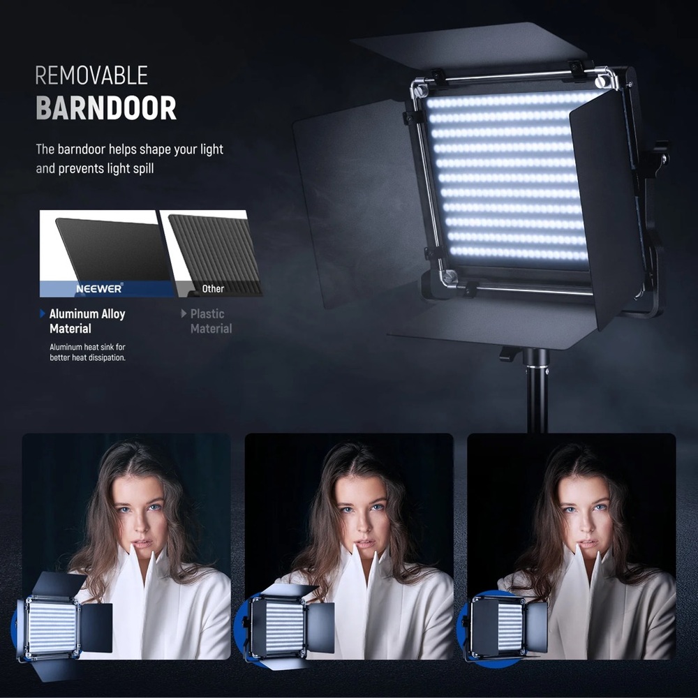 (2) NEEWER NL660 Bi-Color LED Video Light - Picture 5 of 9